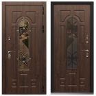 Входная дверь с терморазрывом и стеклопакетом Command Doors Лацио Винорит Темный дуб - Дуб