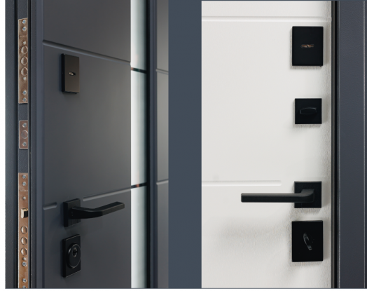 Входная дверь с терморазрывом Заводские Термо ПП Барнхаус - Белый ясень