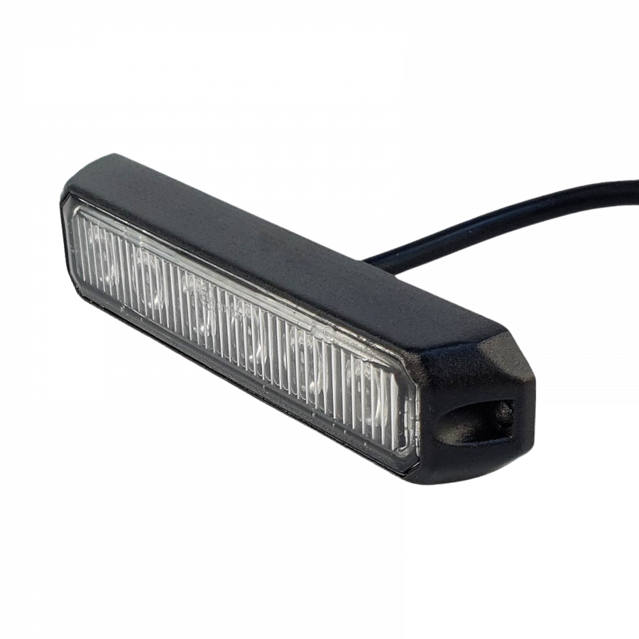 Фара-вспышка оранжевая светодиодная проблесковая 13 см ip67 12-24 вольт