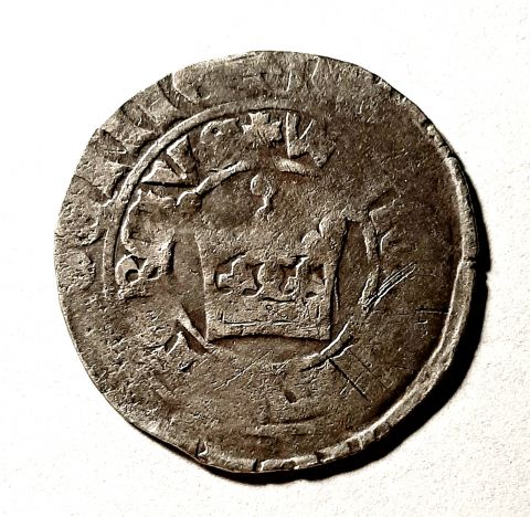 Пражский грош 1378 - 1419 Чехия Вацлав IV Священная Римская Империя