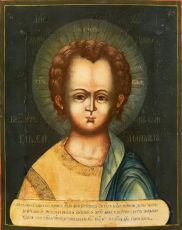 Спас Эммануил: Икона Божественного Младенчества (рукописная)