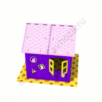 Домик фиолетово-розовый 120x120 см