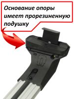 Багажник на крышу Toyota Wish I (AE 10) (минивен, 2003-2009), Lux City (без выступов), с замком, серебристые крыловидные дуги