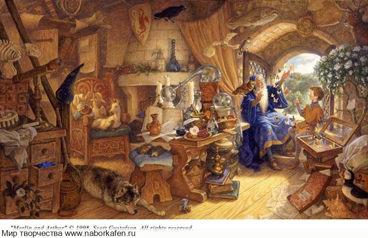 Набор для вышивания "Merlin and Arthur"