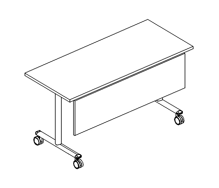 Стол складной с экраном 1200x600x750