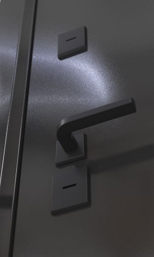 Входная дверь с терморазрывом Бункер BN 10 Тепло Плюс - ДВП Венге светлый