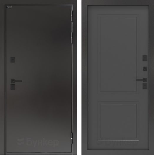 Входная дверь с терморазрывом Бункер BN 10 Тепло Плюс - 11 Графит софт