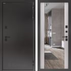 Входная дверь с терморазрывом Бункер BN 10 Тепло Плюс - Зеркало максимум Сандал белый