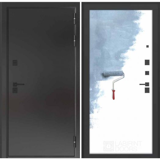 Входная дверь с терморазрывом Бункер BN 10 Тепло Плюс - 28 Грунт под покраску