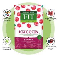 Кисель ФитЭффектум витаминизированный "Клюква", пакет-саше 30г
