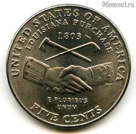 США 5 центов 2004 D