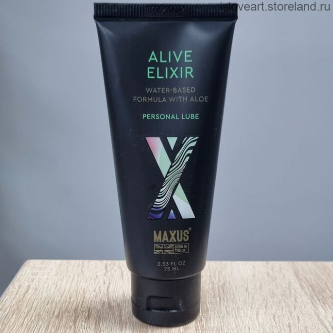 ГЕЛЬ MAXUS "ALIVE ELIXIR" С АЛОЭ, НА ВОДНОЙ ОСНОВЕ , 75 мл.
