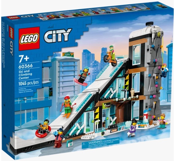 Конструктор LEGO City 60366 Ski and Climbing Center, 1045 дет.