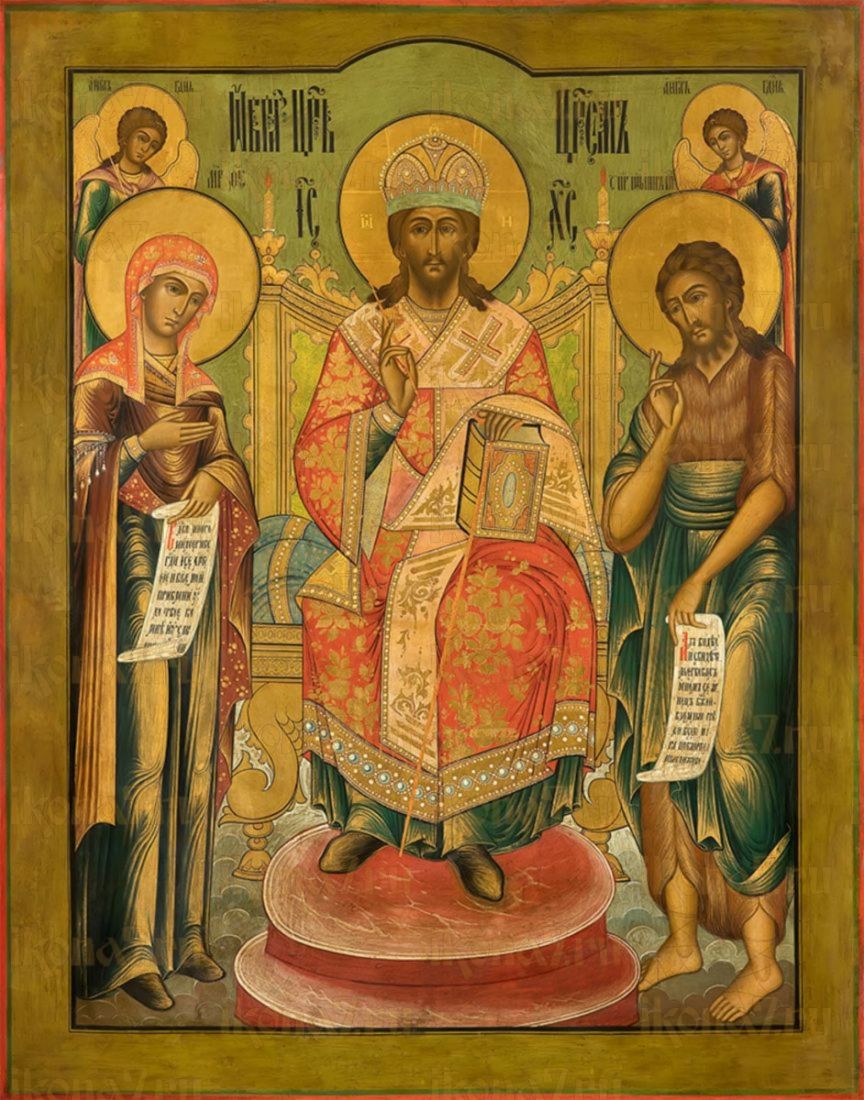 Икона "Царь Царем": Заступник и покровитель (рукописная)