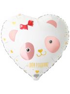 Шар 45см С Днём Рождения! Панда с бантом