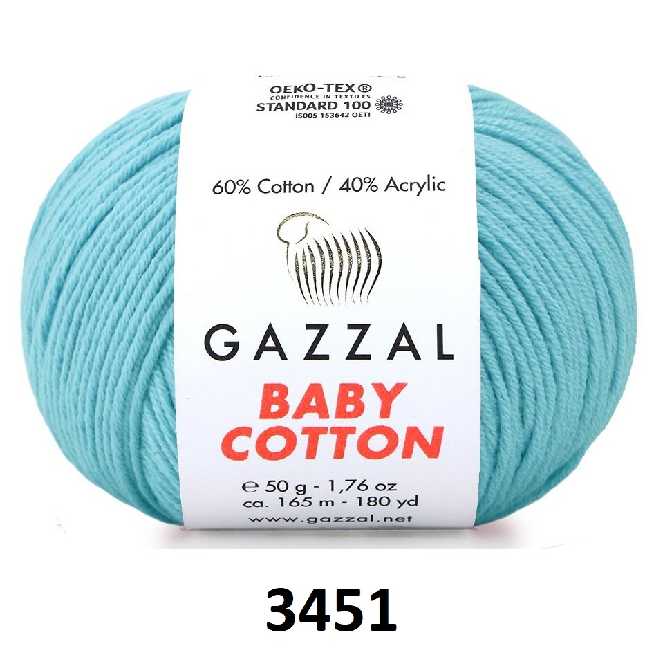 Пряжа BABY COTTON  Gazzal (GBC)