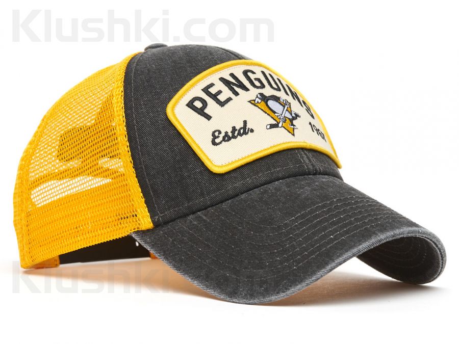 Кепка Pittsburgh Penguins, серо-желт., 55-58 (ТМ ATRIBUTIKA&CLUB), Арт.31414