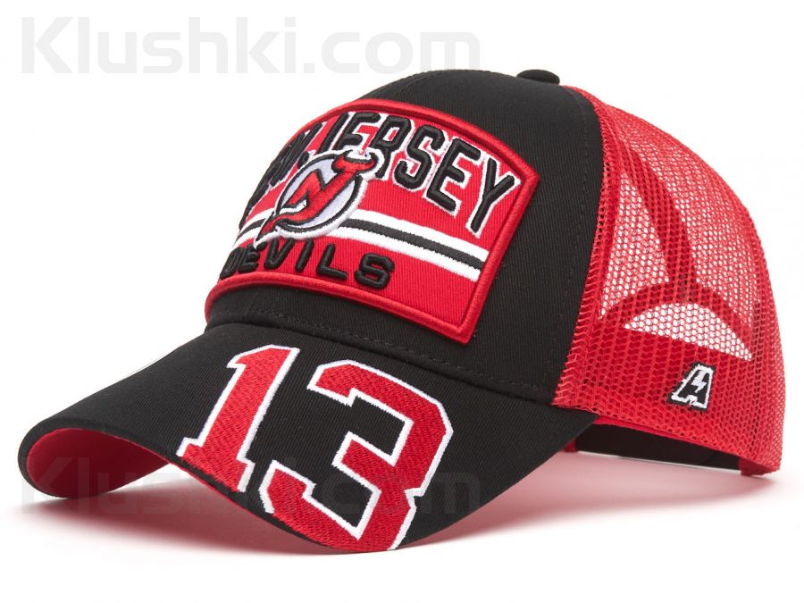 Кепка New Jersey Devils №13, черн.-красн., 55-58 (ТМ ATRIBUTIKA&CLUB), Арт.31450