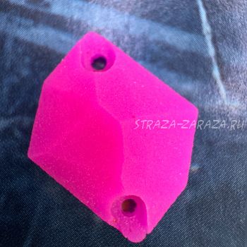 Матовые Пластиковые Пришивные Стразы Fuchsia Космик 13*17 мм