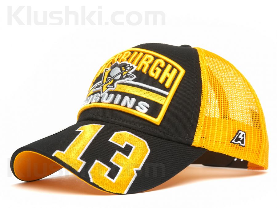 Кепка Pittsburgh Penguins №13, черн.-желт., 55-58 (ТМ ATRIBUTIKA&CLUB), Арт.31574