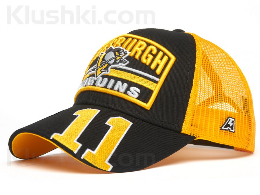 Кепка Pittsburgh Penguins №11, черн.-желт., 55-58 (ТМ ATRIBUTIKA&CLUB), Арт.31573