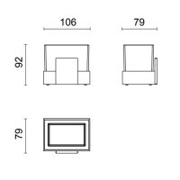 Стакан настольный Oasis Square 0SQR01200900011 схема 2