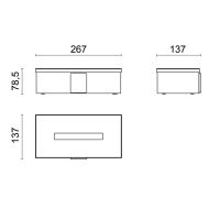 Шкатулка для салфеток Oasis Square PS097 схема 4 Шкатулка для салфеток Oasis Square PS097 схема 4