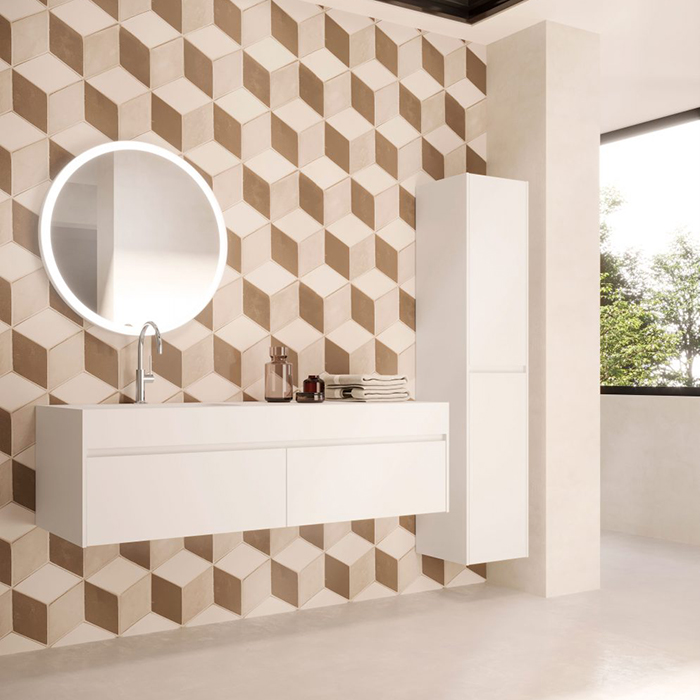 Комплект мебели №18 Oasis Eden подвесной 71х52.5 см две тумбы столешница с раковиной