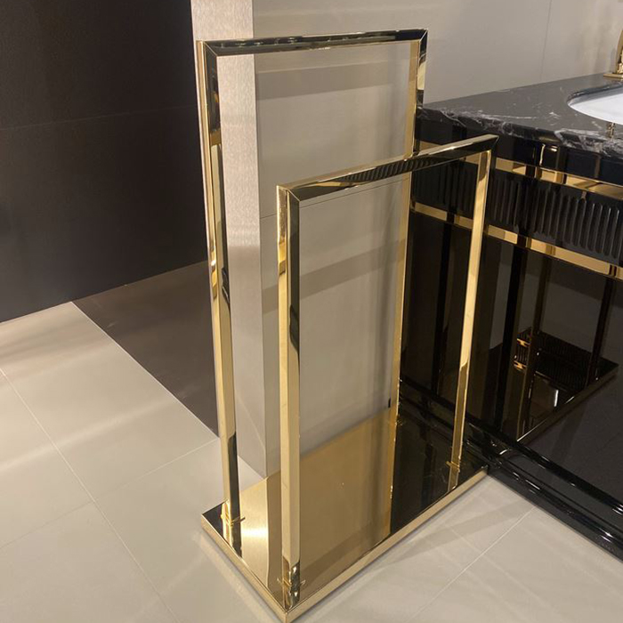 Изображение Полотенцедержатель напольный Oasis Square 0ACS02608000048OR двойной