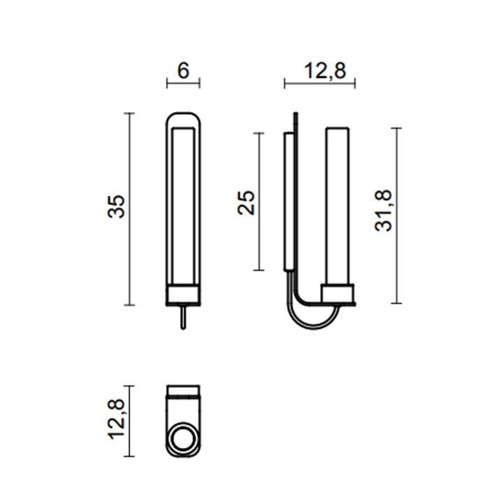Светильник настенный Oasis Ducale 5HLDUA1UFR Flute UP ФОТО