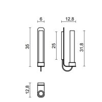 Светильник настенный Oasis Ducale 5HLDUA1DFR Flute DOWN схема 4