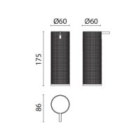 Дозатор для жидкого мыла Oasis Defile 0AGD020 настольный схема 2 Дозатор для жидкого мыла Oasis Defile 0AGD020 настольный схема 2