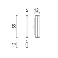 Одинарное бра Oasis Stradivari 5HLSTA002D схема 2