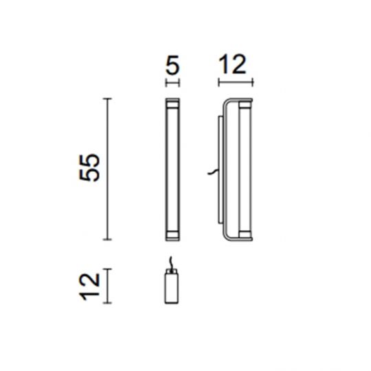 Одинарное бра Oasis Stradivari 5HLSTA002D схема 6
