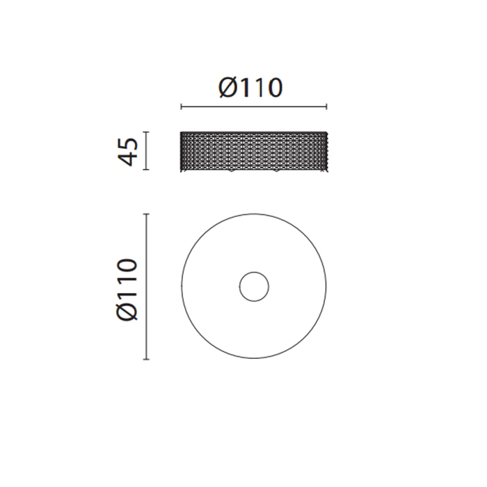 Контейнер Oasis Defile 0AGD023 11х4.5 см настольный рифленый ФОТО