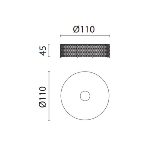 Контейнер Oasis Defile 0AGD023 11х4.5 см настольный рифленый схема 4 Контейнер Oasis Defile 0AGD023 11х4.5 см настольный рифленый схема 4