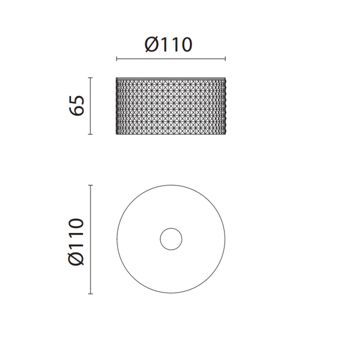 Контейнер Oasis Defile 0AGD025 11х6.5 см настольный рифленый ФОТО