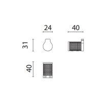 Крючок подвесной Oasis Defile 0AGD001 схема 2