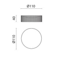 Мыльница настольная Oasis Defile 0AGD027 рифленая схема 2 Мыльница настольная Oasis Defile 0AGD027 рифленая схема 2
