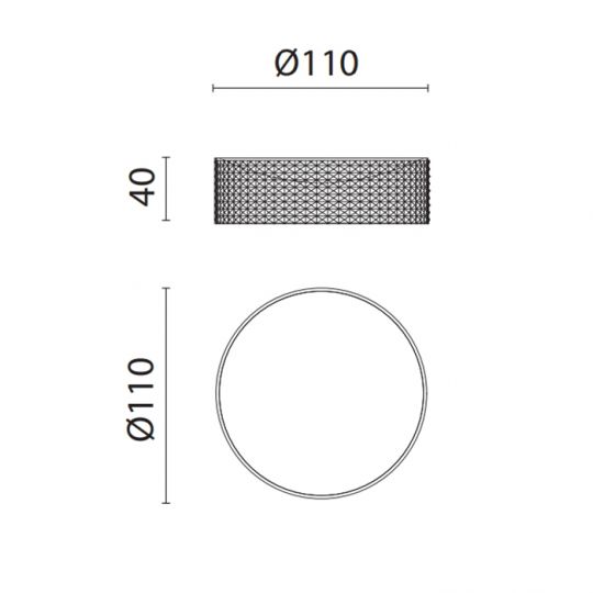 Мыльница настольная Oasis Defile 0AGD027 рифленая схема 2 Мыльница настольная Oasis Defile 0AGD027 рифленая схема 2