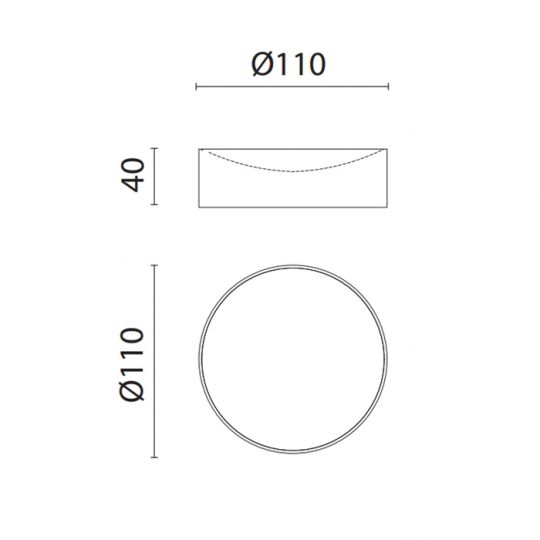 Мыльница настольная Oasis Defile 0AGD026 гладкая схема 4