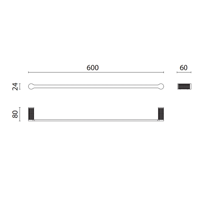 Полотенцедержатель Oasis Defile 0AGD004 60 см подвесной ФОТО