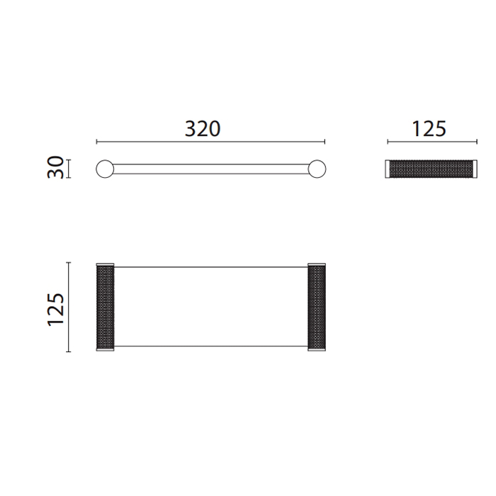 Лоток стеклянный Oasis Defile 0AGD028CR 32х12.5х3 см настольный ФОТО