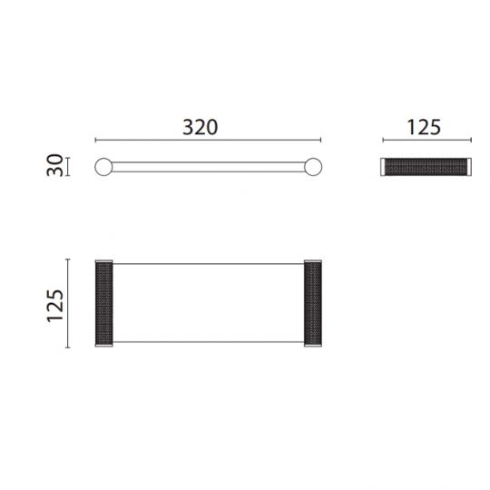 Лоток стеклянный Oasis Defile 0AGD028CR 32х12.5х3 см настольный схема 2 Лоток стеклянный Oasis Defile 0AGD028CR 32х12.5х3 см настольный схема 2