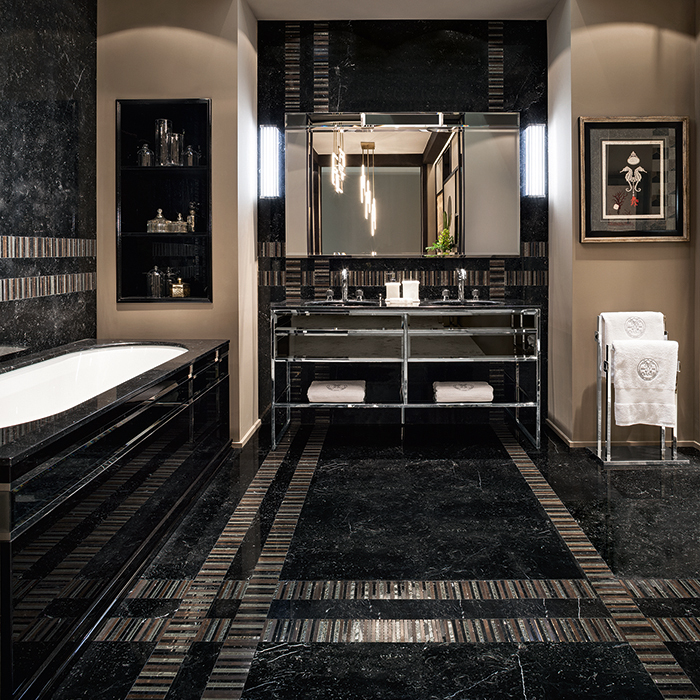 Изображение Комплект мебели №14 Oasis Academy напольная комсоль со столешницей и раковиной 160х53х200 см