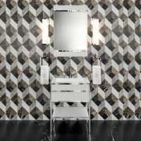 Комплект мебели №22 Oasis Academy напольный 66х53х200 см консоль со стеклянной столешницей с раковиной схема 1