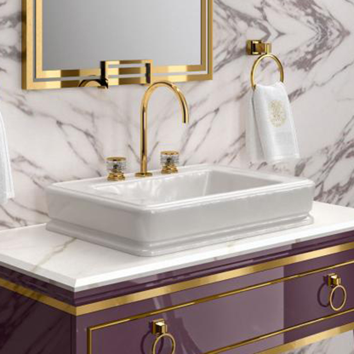 Изображение Раковина накладная Oasis 0LTOPT92х3 88х47 см на три отверстия