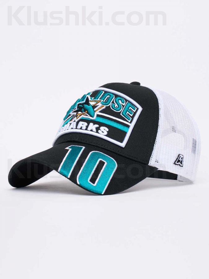 Кепка San Jose Sharks №10, черн.-бел., 55-58 (ТМ ATRIBUTIKA&CLUB), Арт. 32319