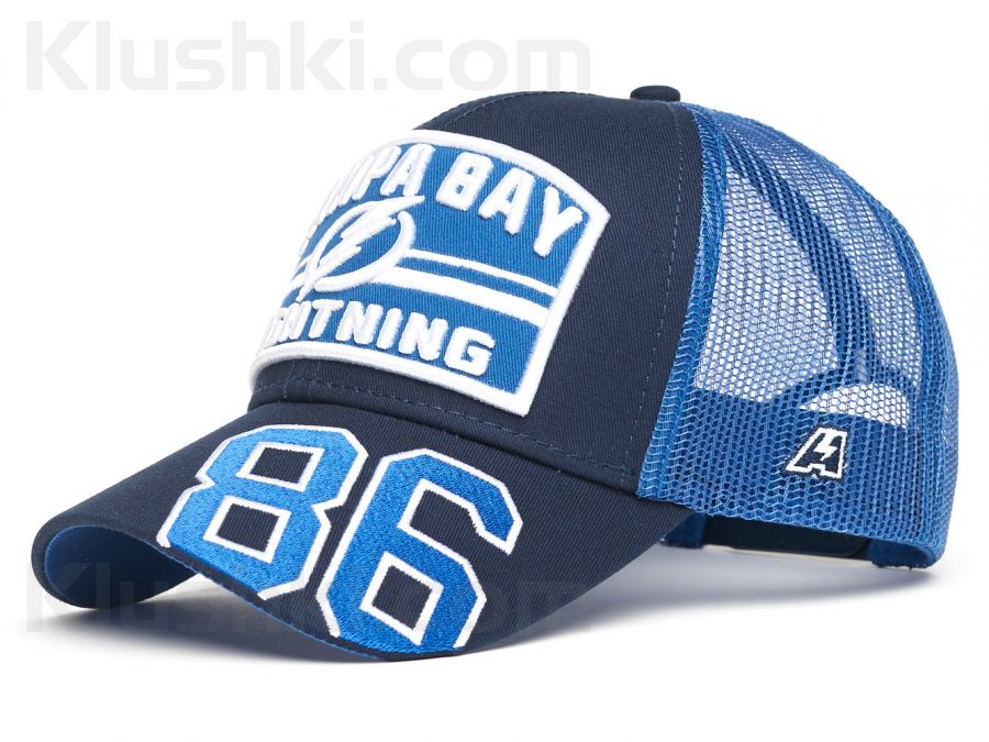 Кепка Tampa Bay Lightning №86, син.-голуб., 55-58 (ТМ ATRIBUTIKA&CLUB), Арт. 31332