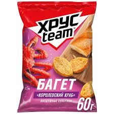 Сухарики ”Хрусteam” краб 60г